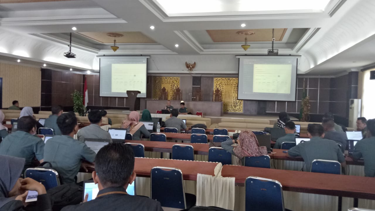 Operator Simak BMN dan SAIBA MS Simpang Tiga Redelong Mengikuti Konsolidasi Laporan Keuangan di MS Aceh