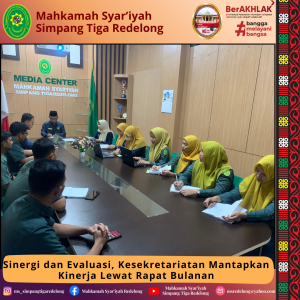 Sinergi dan Evaluasi, Kesekretariatan Mantapkan Kinerja Lewat Rapat Bulanan