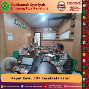 Rapat Reviu SOP Kesekretariatan di MS Simpang Tiga Redelong