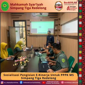 Sosialisasi pengisian ekinerja untuk PPPK MS Simpang Tiga Redelong